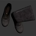 Gray Knee High Casual Boots With Soft Fabric Material For Everyday Wear