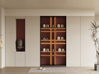 Modern Entrance Cabinet 3d model