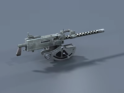 Modern Machine Gun War Equipment War Aircraft Tank 3d model