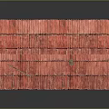 Two Story Rustic Building With Red Metal Roof Gray Walls And Windows