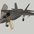 Combat Aircraft 3d model