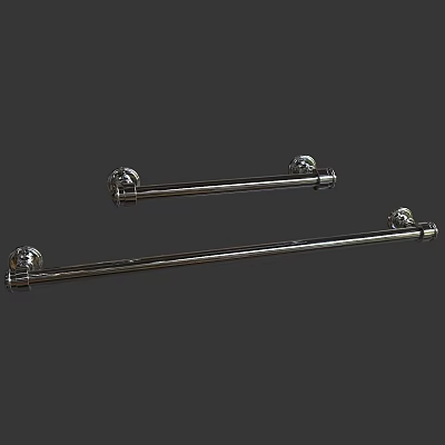 Stainless Steel Bracket Bath Towel Rack Support Bathroom Accessories Towel Rack Storage Rack Bathroom Parts 3d model