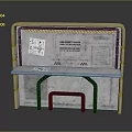 Life Support System Console Industrial Gray Metal Design With Technical Diagrams And Ventilation Grilles