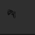 Wireless Black Game Controller For Electronic Gaming With Colorful Action Buttons