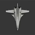 Advanced White Modern Fighter Jet With Sleek Aerodynamic Design And Streamlined Fuselage