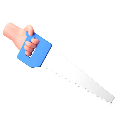 Decorative Ornament Set Featuring Saw Shaped Decor Piece For Home 3d model