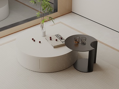 Modern coffee table model