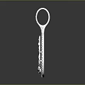 Elegant Silver Fashion Pendant With Diamond Encrusted Edge And Angel Sword Design