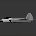 Sleek Silver Fighter Jet Model With Aerodynamic Design And Cockpit Details