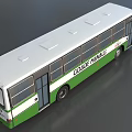 Green and White Urban Bus with Cidade Manaus Livery for Public Transport
