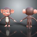 Monkey Monkey Cartoon Monkey Anime Monkey Stylized Monkey Fantasy Style Monkey Toy 3d model