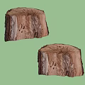 Natural Wood Stump Slices With Organic Texture For Rustic Home Decor