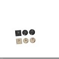 Modern Kitchen Sink Designs Square Round Shapes Beige Dark Gray With Faucet