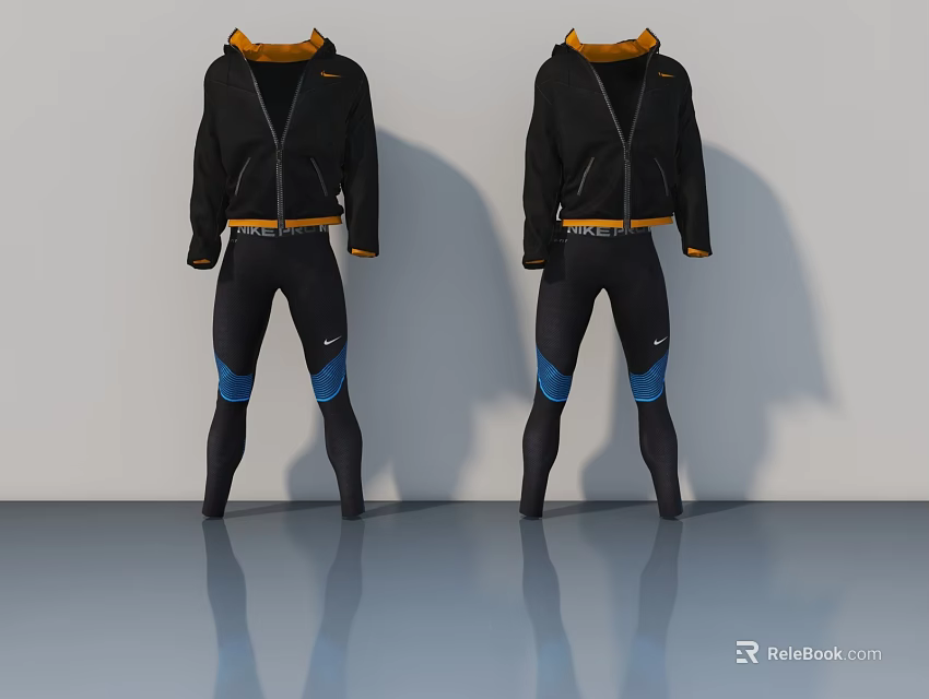 Modern Swing Door for Open Concept Kitchen with Sleek Design and Functionality 3d model