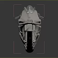 Modern Silver Motorcycle With Sleek Aerodynamic Design Shiny Metallic Body And Reflection