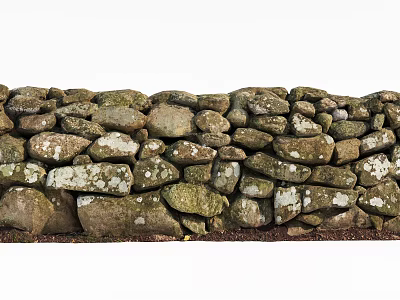 modern stone wall 3d model