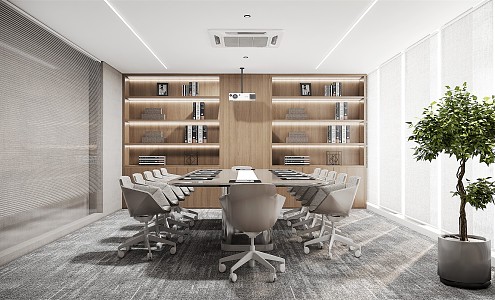 Modern Conference Room 3d model