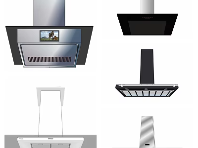 Various Modern Kitchen Range Hood Designs for Home Appliance Needs 3d model