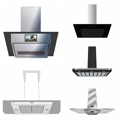 Various Modern Kitchen Range Hood Designs for Home Appliance Needs 3d model