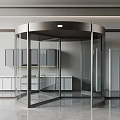 Revolving Glass Door Design For Modern Kitchen Interior With Sleek And Stylish Features