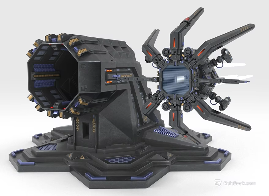 High Tech Electric Toy Mechanical Structure In Sci Fi Style 3d model 