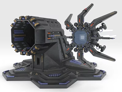 High Tech Electric Toy Mechanical Structure In Sci Fi Style 3d model