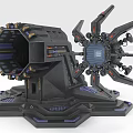 High Tech Electric Toy Mechanical Structure In Sci Fi Style 3d model