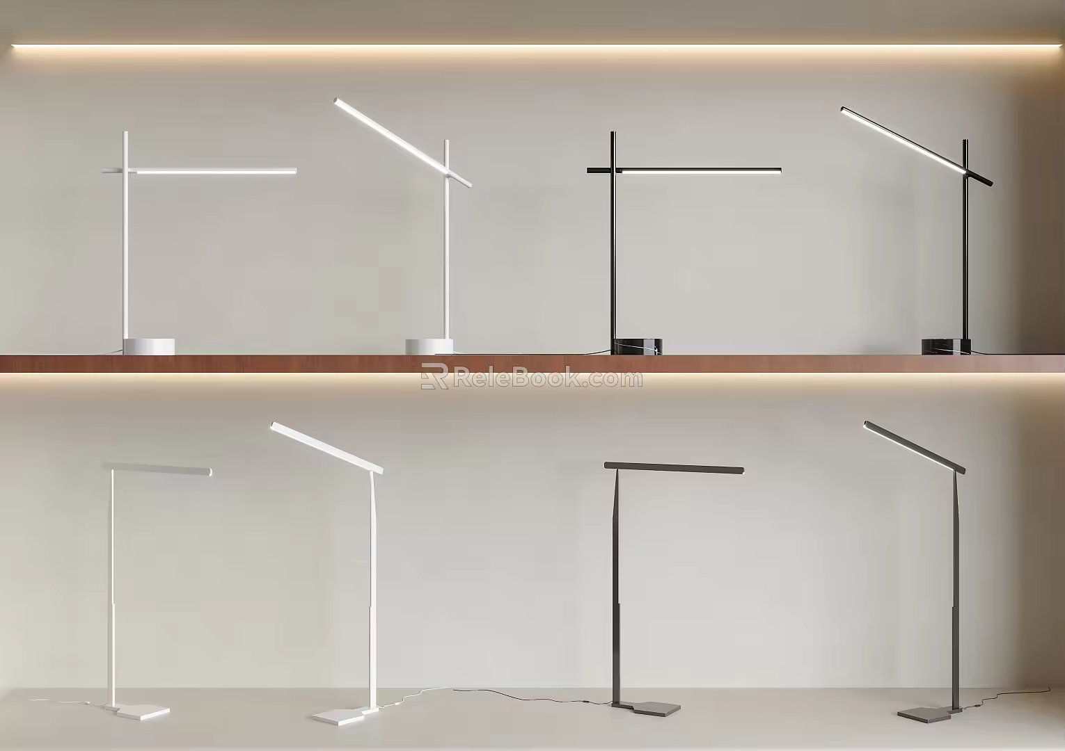 Minimalist Table Lamp Eye Protection Lamp Writing Lamp Linear Table Lamp Desk Lamp Simple Table Lamp 3d model
