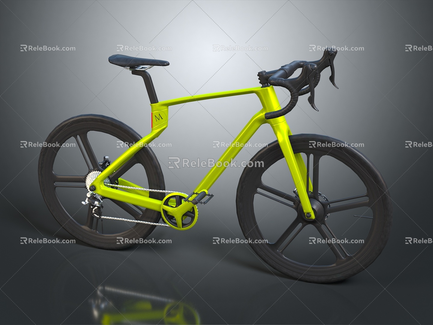 Modern Bicycle Mountain Bike 3d model