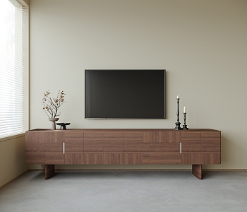 TV cabinet low cabinet 3d model