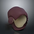 Plum Purple Minimalist Hat Design With Ear Flaps And Smooth Texture