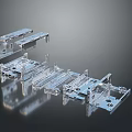 Metal shell mechanical shell daily necessities 3d model