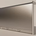 Metal Roller Shutter With Industrial Design And Secure Locking Mechanism 3d model