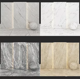 marble wall panel marble wall stone background wall marble background wall fish belly white marble 3d model