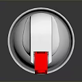Household Spray Can With White Body Red Nozzle And Silver Top Design