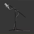 Microphone Amplifier Capacitor Microphone High-end Microphone Wheat Desktop Microphone Broadcasting Microphone 3d model