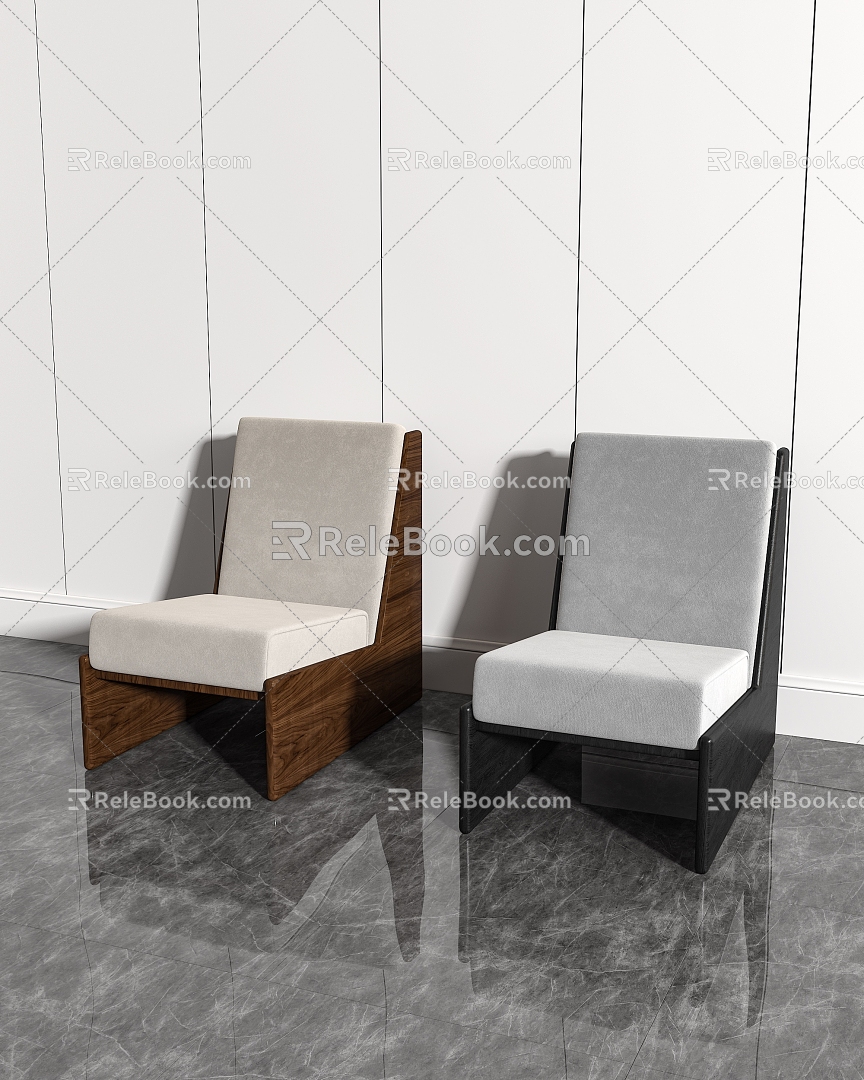 Middle Ancient Style Leisure Chair Leisure Chair 3d model