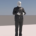 KFC Old Man Image Man Old Man Man in Suit Old Man 3d model