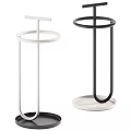 Modern White And Black Metal Kitchen Storage Holders With Minimalist Design