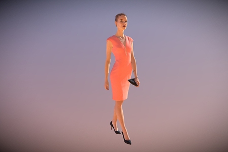 elegant woman lady clutch elegant woman 3d model