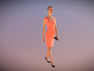 elegant woman lady clutch elegant woman 3d model
