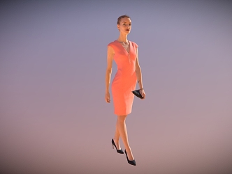 elegant woman lady clutch elegant woman 3d model