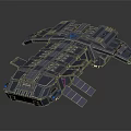 Futuristic Interstellar Spaceship Featuring Advanced Multi Module Structure For Cosmic Exploration