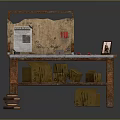 Wooden Functional Workbench with Blue Mat Tools Instruction Manual Photo Frame and Tool Storage Shelves