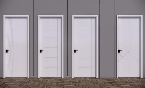 Modern swing door 3d model