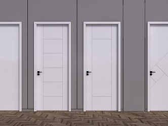 Modern swing door 3d model