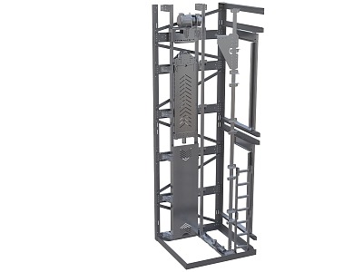 Elevator mechanical structure model