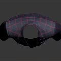 Stylish Blue Purple Plaid Suit Jacket With Pink Lining And Black Buttons