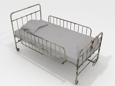Modern hospital bed Old-fashioned hospital bed 3d model