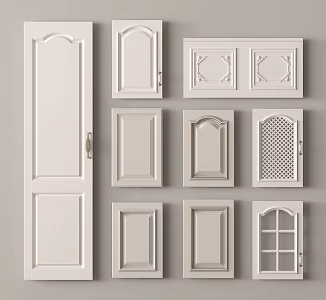 Door Panel Cabinet Door Drawer 3d model